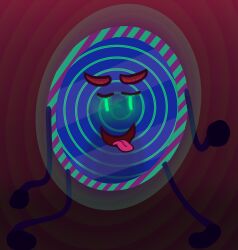 glowing_eyes hypnotic_eyes hypnotic_mirror hypnotic_spiral male_only maledom mirror object_shows orem_anir original pov_sub sabwhy spiral_background tongue_out