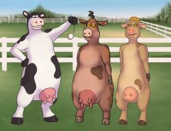  abby_the_cow_(barnyard) animal_ears animals_only back_at_the_barnyard bessy_the_cow_(barnyard) blonde_hair cow cow_boy cow_girl earrings expressionless femsub furry happy_trance katsiika maledom multiple_girls nickelodeon otis_the_cow_(barnyard) pocket_watch smile spiral_eyes symbol_in_eyes tagme udders unfocused_eyes yellow_eyes 