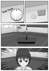 3d amaturemanga candle comic comipo empty_eyes expressionless female_only femsub flame greyscale hypnotic_fire monochrome text