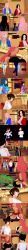 3d absurdres ain_(one_piece) angry baccarat_(one_piece) black_eyes black_hair blue_eyes blue_hair boa_hancock brown_hair closed_eyes clothed cyanstargazer dialogue english_text female_only femdom femsub gloriosa_(one_piece) gloves green_eyes hair_covering_one_eye long_hair multiple_girls multiple_subs one_piece pink_hair red_eyes red_hair short_hair tashigi text