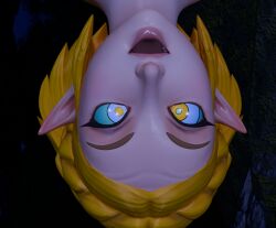  blonde_hair braid crossed_eyes disney elf elf_ears femsub happy_trance kaa kaa_eyes maledom nintendo open_mouth pepezacookarooni princess_zelda smile the_jungle_book the_legend_of_zelda 
