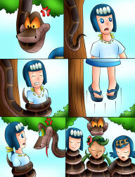 blue_hair comic disney femsub green_hair happy_trance jerrydestrtoyer kaa kaa_eyes lana&#039;s_mother lana_(pokemon) mallow_(pokemon) multiple_girls multiple_subs nintendo pokemon sleeping snake the_jungle_book