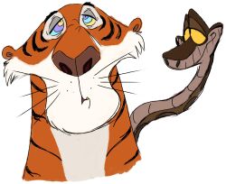 animals_only dazed disney edtertainer kaa kaa_eyes male_only maledom malesub shere_khan snake snake_boy the_jungle_book tiger_boy