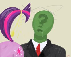  anonymous_(character) dazed drool femdom horse malesub my_little_pony open_mouth pendulum tie twilight_sparkle 
