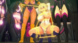  3d angry bangs black_hair blonde_hair blue_eyes blush bondage boots breath buebuebue cape closed_eyes clothed_exposure corruption crotch_cutout dc_comics dildo female_only femdom femsub force_feeding gag garter gloves huge_breasts hypnotized_assistant knee-high_boots kneehighs koikatsu! large_breasts lasso_of_truth leotard long_hair multiple_subs navel nipple_cutout nipple_piercing nipples nude opera_gloves power_girl pubic_hair pussy pussy_juice short_hair spread_legs squatting standing sweat thigh_boots thighhighs torn_clothes tubes vaginal vibrator wonder_woman 