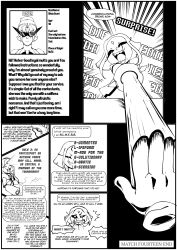  angry border closed_eyes clothed confused dialogue english_text faetomi femdom femsub milf multiple_girls original robot robot_girl robotization short_hair sunglasses text 