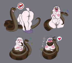  ahegao ass bottomless breasts coils comic darksheep46 disney femsub furry goat_girl happy_trance huge_breasts hypnotic_eyes kaa kaa_eyes lactation large_breasts masturbation milf multiple_views nipples nude open_mouth pussy pussy_juice smile snake symbol_in_eyes text the_jungle_book topless toriel_dreemurr undertale 