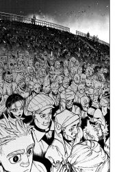 clothed dialogue empty_eyes english_text enjin_(gachiakuta) expressionless femsub gachiakuta maledom malesub mask mass_hypnosis multiple_boys multiple_girls multiple_subs mymo_(gachiakuta) official riyo_reaper rudo_surebrec short_hair symbol_in_eyes text zanka_nijiku