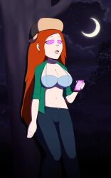 absurdres cleavage disney dr._chaos expressionless female_only femsub gravity_falls hat jeans solo tagme wendy_corduroy