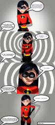 3d black_hair comic dialogue femsub latinkaixa long_hair spiral_eyes text the_incredibles violet_parr