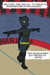  batgirl cassandra_cain circus dc_comics isankura rope spiral_eyes stage_hypnosis 