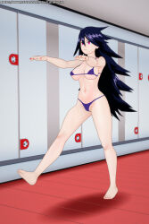 3d black_hair empty_eyes femsub large_breasts latinkaixa long_hair my_hero_academia nemuri_kayama swimsuit zombie_walk