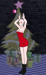 animated animated_gif bald christmas christmas_tree dancer empty_eyes femsub katsiika open_mouth pendulum your_character_here