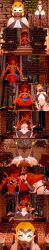  absurdres blonde_hair blue_eyes blue_lipstick breasts closed_eyes clothed clothed_exposure cunnilingus dialogue elf_ears embarrassed english_text eye_roll femsub ganondorf harem_outfit huge_ass large_breasts maledom nintendo nipples nude open_mouth pervyvicky possession princess princess_zelda red_hair royalty see-through tan_skin tears_of_the_kingdom text the_legend_of_zelda tongue tongue_out transfem transgender_identity unaware urbosa veil yuri 