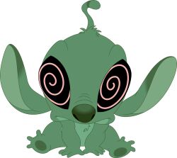  absurdres disney furry lilo_and_stitch looking_at_viewer remul-lemlem short_hair simple_background spiral_eyes swirly symbol_in_eyes 