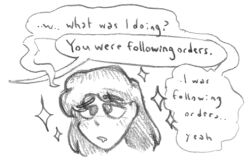 blush crossed_eyes dazed dialogue drool expressionless femsub sleepyboi32 solo sparkle