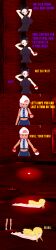  absurdres black_eyes black_hair blue_eyes clothed dialogue english_text female_only femdom femsub long_hair mad_jacks multiple_girls nintendo nude pink_hair pokeball pokemon short_hair text 