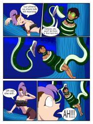 amity_blight black_hair dark_skin dialogue disney elf_ears emperorcheese femsub happy_trance hypnotic_eyes kaa kaa_eyes luz_noceda purple_hair sleeping snake text the_jungle_book the_owl_house 