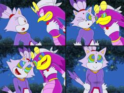 before_and_after bird_girl blaze_the_cat cat_girl comic furry happy_trance hypnotic_eyes kaa_eyes naga_girl one_eye_open open_mouth ping resisting sonic_the_hedgehog_(series) stiff_tail tail ticklehypno wave_the_swallow