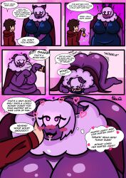  bell brain_drain chubby comic crossed_eyes dog_girl dog_pose drool fat femsub food hand_on_another's_cheek happy_trance holding_hands huge_ass huge_breasts hypnotic_accessory jakey_(hypnonut005) kilroylucy18 maledom milf mommy_fetish mori_emantsal_(kilroylucy18) moth_girl nude original pet_play purple_skin swaying text tongue_out wall_eyed wide_hips 