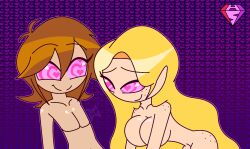  aged_up ahoge bare_shoulders blonde_hair breasts brown_hair disney femsub happy_trance heart heart_eyes heterosexual hypnoscream kingdom_hearts large_breasts love nude princess rapunzel royalty short_hair smile sora square_enix symbol_in_eyes tagme tangled very_long_hair 