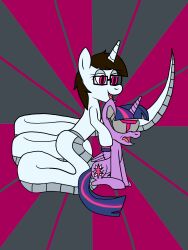  djmorphasis furry massage my_little_pony original snake_girl tech_control twilight_sparkle 