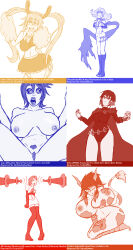  aqua_(kingdom_hearts) black--wave blush bottomless breast_grab breasts cheerleader cleavage confused corruption cow_girl dazed dc_comics dragon_girl drool earrings empty_eyes enemy_conversion erect_nipples female_only femsub happy_trance horns huge_breasts huge_lips humor jewelry jill_valentine kid_icarus kingdom_hearts large_breasts light_skin long_hair miss_kobayashi&#039;s_dragon_maid monster_girl multicolored_hair multiple_girls nintendo nude open_mouth original phosphora pokemon pussy raven resident_evil ring_eyes ruby_rose rwby short_hair sitting skirt smile spiral_eyes standing standing_at_attention super_hero symbol_in_eyes tail team_rocket teen_titans text tohru_(maidragon) topless twintails 