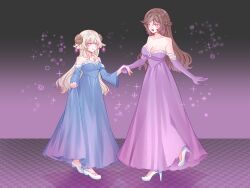 brown_hair dress earrings female_only femsub gloves happy_trance high_heels hypnotic_accessory long_hair miko_(missmilkou) missmilkou opera_gloves original spiral spiral_eyes standing tech_control white_hair