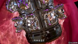 3d arms_above_head black_hair blue_hair blush boots breasts cleavage corruption cuffs dark_skin dead_source dildo female_only femsub fishnets gloves honey_select_2 igawa_sakura japanese_text leotard long_hair multiple_girls multiple_subs opera_gloves orange_hair panties ponytail sex_machine short_hair skirt spread_legs straight-cut_bangs taimanin_(series) thigh_boots thighhighs tickling vaginal visor yatsu_murasaki