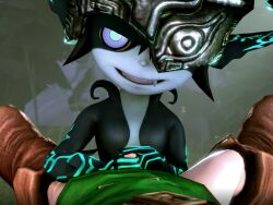  3d animated animated_eyes_only animated_gif breasts femdom handjob imp looking_at_viewer midna nintendo penis pov pov_sub smile the_legend_of_zelda twilight_princess 