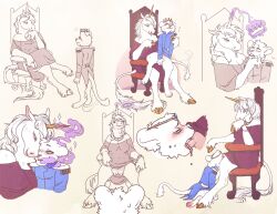 breast_feeding breast_sucking breasts chair corruption crossdressing crown empty_eyes femdom feminization freckles furry glowing_eyes horse_girl hypnotic_magic kneeling lion_boy malesub matuska milking princess queen royalty sitting_on_lap size_difference skirt_lift spiral_eyes sweat teats unicorn unicorn_girl uniform 