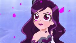 corruption femsub iris_(lolirock) lipstick lolirock long_hair magical_girl necklace purple_eyes purple_hair screenshot