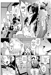  aware aya_kawai body_control breasts clothed collar dialogue dolls_(fan_no_hitori) english_text eri_akiyama fan_no_hitori femsub glasses hard_translated irie_(dolls) long_hair maid maid_headdress maledom multiple_girls multiple_subs nipples nude penis sex short_hair text translated vaginal x-ray 