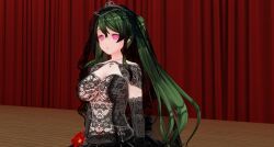  3d custom_maid_3d_2 drool expressionless femsub lace pink_eyes sienaria tagme 