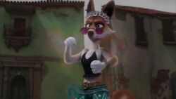  3d animated dingo_girl femdom femsub furry hypnotic_dance orange_hair puss_in_boots puss_in_boots_(series) tagme video 