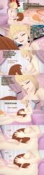  absurdres aware blonde_hair body_control breasts brown_eyes brown_hair camie_utsushimi closed_eyes cunnilingus dialogue english_text female_only femdom femsub himiko_toga multiple_girls multiple_subs my_hero_academia nipples nude ochaco_uraraka orange_hair short_hair text yuri zenin1 