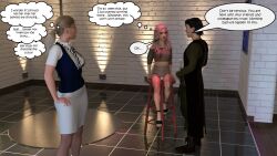  3d comic femsub hexxet juliette_baker office_party skirt stacey_alcone stage tagme text upskirt 