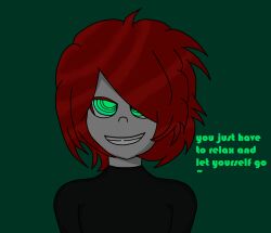 demon_boy gcs green_eyes maledom original pov pov_sub red_hair ring_eyes short_hair smile sucuter_(gcs) symbol_in_eyes text