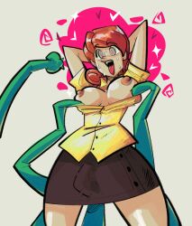  4five1 clothed_exposure clothed_sex female_only femsub penny_(stardew_valley) spiral_eyes stardew_valley tentacle_sex tentacles 