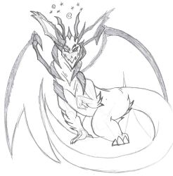dragon dragon_girl drwaffles femsub furry league_of_legends sketch smolder&#039;s_mom_(league_of_legends) tagme traditional