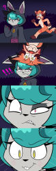  blep_(mattmiles1995) blush breasts confused eye_color_change femsub furry green_eyes green_hair hood hoodie league_of_legends looking_back maledom multicolored_eyes original possession purple_eyes short_hair smile surprised sweat symbol tazi_phantom_(phantomtaz61286) vex_(league_of_legends) yellow_eyes yordle 