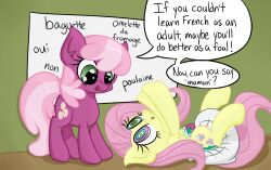  age_regression animals_only cheerilee diaper femdom femsub fluttershy happy_trance horse hypnotic_eyes kaa_eyes long_hair my_little_pony pink_hair poofy_diaper short_hair skitterpone text 