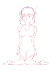  absurdres barefoot breasts cleavage female_only femsub furry headphones kinkytsuman kneeling knees_together large_breasts open_mouth scooby-doo_(series) scooby-doo_and_the_ghoul_school short_hair sketch solo spiral_eyes symbol_in_eyes werewolf_girl winnie_werewolf 
