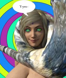 3d absurdres blonde_hair breasts coils comic disney female_only femsub huge_breasts kaa kaa_eyes moomaster37 naruto_(series) snake spiral spiral_background text the_jungle_book tsunade