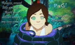 avatar_the_last_airbender coils disney femsub kaa kaa_eyes manip nickelodeon snake snakeythingy_(manipper) text the_jungle_book ty_lee western
