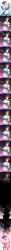 absurdres arms_behind_back before_and_after blush bondage breast_expansion breasts cleavage dildo femsub gradient_background hadant heart heart_eyes hypnotic_drug large_breasts mei_(overwatch) midriff open_mouth overwatch sequence sex_toy signature simple_background solo symbol_in_eyes