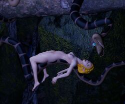  3d blonde_hair bottomless braid breasts coil_slide disney elf elf_ears happy_trance jungle kaa kaa_eyes limp nintendo nipples nude pepezacookarooni princess_zelda pubic_hair smile snake the_jungle_book the_legend_of_zelda tongue tongue_out topless 