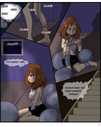  comic idpet my_hero_academia ochaco_uraraka text transformation werewolf 