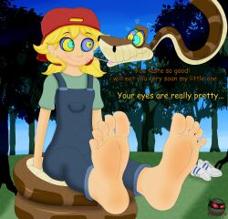 aged_up barefoot disney feet femsub foot_focus happy_trance hypno_ninja kaa kaa_eyes lana_loud loud_house snake text the_jungle_book