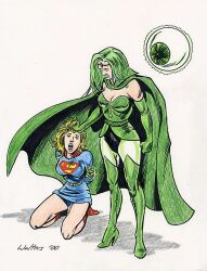 bondage dc_comics emerald_empress femdom femsub super_hero supergirl superman_(series) tebra traditional western